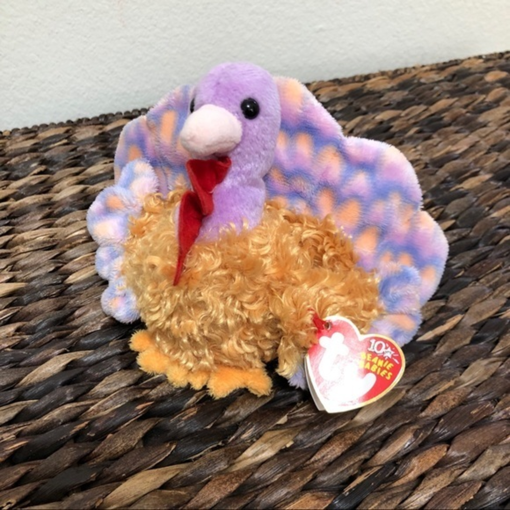 Ty Beanie Baby‎ turkey stuffy “Tommy” with tags